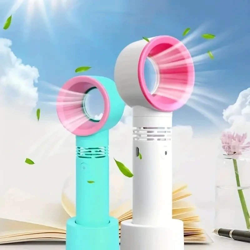 USB Rechargeable Handheld Fan - Portable Mini Desk Fan with 3 Speeds - Image 6