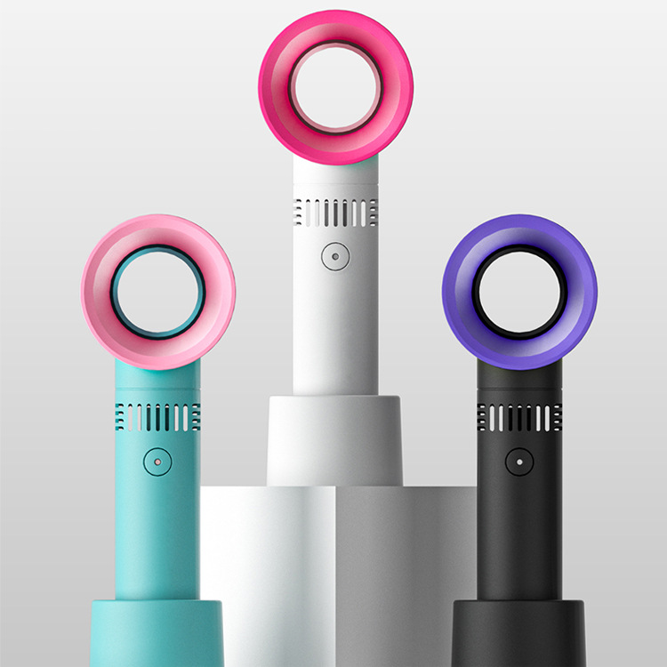 USB Rechargeable Handheld Fan - Portable Mini Desk Fan with 3 Speeds