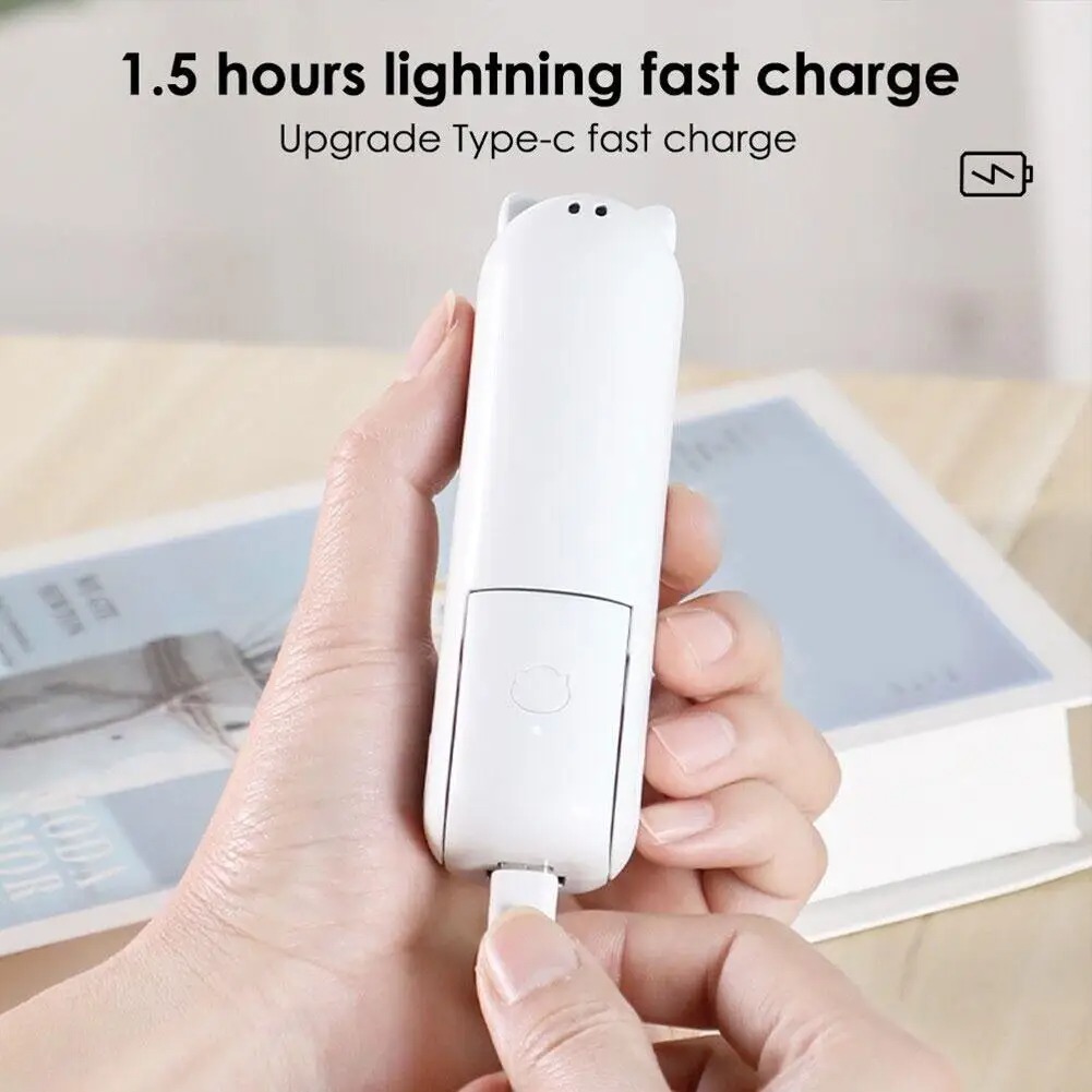 Portable Rechargeable Mini Fan - Foldable, Mute & 2-in-1 Cooling for Outdoor Travel - Image 6