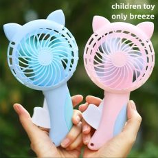 Portable Handheld Fan - Mini Battery-Free Cooling Fan in 3 Cute Cartoon Colors