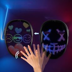 Programmable LED Halloween Mask with Bluetooth & RGB Lights